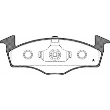 BPA0609.00 OPEN PARTS Комплект тормозных колодок, дисковый тормоз