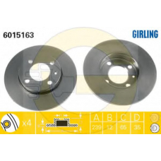 6410342 GIRLING Комплект тормозов, дисковый тормозной механизм