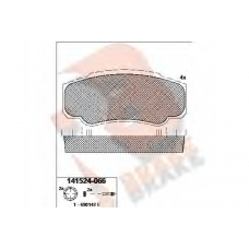 RB1524 R BRAKE Комплект тормозных колодок, дисковый тормоз