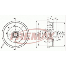 BD-1512 FREMAX Тормозной барабан