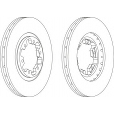 DDF1626-1 FERODO Тормозной диск