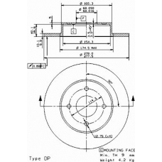 08.9461.10 BREMBO Тормозной диск