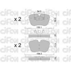 822-675-0 CIFAM Комплект тормозных колодок, дисковый тормоз
