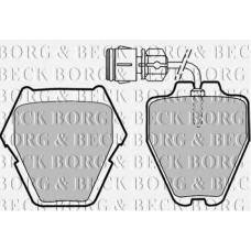 BBP1780 BORG & BECK Комплект тормозных колодок, дисковый тормоз