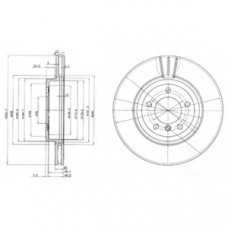 BG3830 DELPHI Тормозной диск