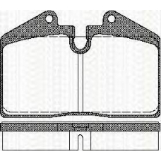 8110 29156 TRISCAN Комплект тормозных колодок, дисковый тормоз