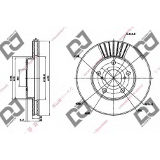 BD1280 DJ PARTS Тормозной диск