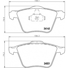8DB 355 013-001 HELLA PAGID Комплект тормозных колодок, дисковый тормоз