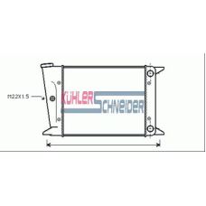 1301201 KUHLER SCHNEIDER Радиатор, охлаждение двигател