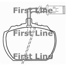 FBP1035 FIRST LINE Комплект тормозных колодок, дисковый тормоз