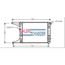 0611301 KUHLER SCHNEIDER Радиатор, охлаждение двигател