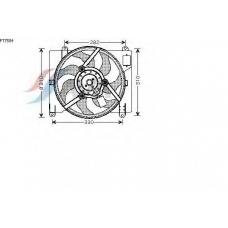 FT7504 AVA Вентилятор, охлаждение двигателя