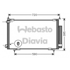 82D0226223MA WEBASTO Конденсатор, кондиционер