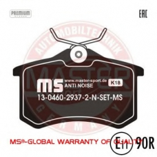 13046029372N-SET-MS MASTER-SPORT Комплект тормозных колодок, дисковый тормоз