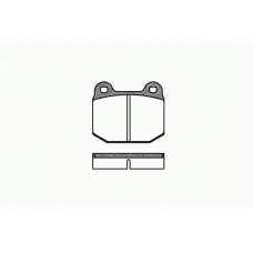 0014.00 REMSA Комплект тормозных колодок, дисковый тормоз