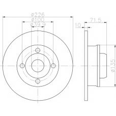 8DD 355 113-451 HELLA PAGID Тормозной диск