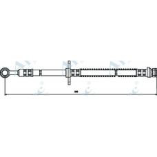 HOS3107 APEC Тормозной шланг