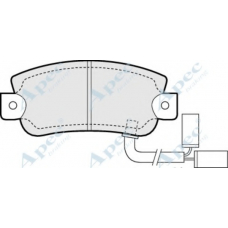 PAD633 APEC Комплект тормозных колодок, дисковый тормоз