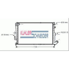 1509101 KUHLER SCHNEIDER Радиатор, охлаждение двигател