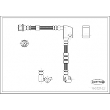 19032182 CORTECO Тормозной шланг