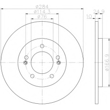 8DD 355 118-231 HELLA Тормозной диск