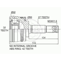 OJ-0144 InterParts Шарнирный комплект, приводной вал