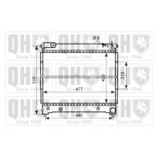 QER2506 QUINTON HAZELL Радиатор, охлаждение двигателя