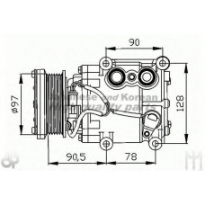 M550-76 ASHUKI Компрессор, кондиционер