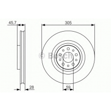 0 986 479 A25 BOSCH Тормозной диск