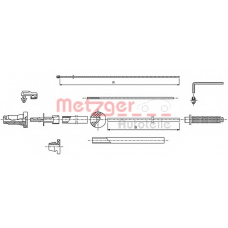 10.1175 METZGER Тросик газа