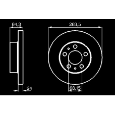 0 986 478 653 BOSCH Диск тормозной