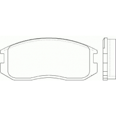 P 54 015 BREMBO Комплект тормозных колодок, дисковый тормоз