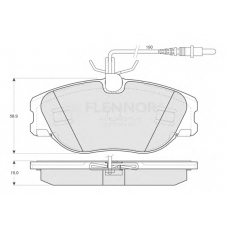 FB210233 FLENNOR Комплект тормозных колодок, дисковый тормоз