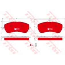 GDB1798DTE TRW Комплект тормозных колодок, дисковый тормоз