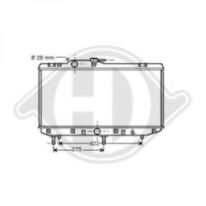 8663301 DIEDERICHS Радиатор, охлаждение двигателя