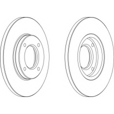 DDF282-1 FERODO Тормозной диск