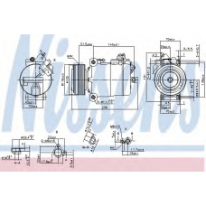 890043 NISSENS Компрессор, кондиционер