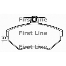 FBP3245 FIRST LINE Комплект тормозных колодок, дисковый тормоз