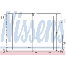 63979 NISSENS Радиатор, охлаждение двигателя