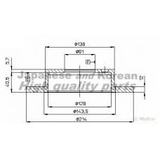 0990-0701 ASHUKI Тормозной диск