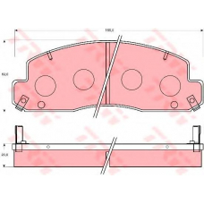 GDB7061 TRW Комплект тормозных колодок, дисковый тормоз
