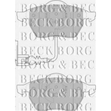 BBP1734 BORG & BECK Комплект тормозных колодок, дисковый тормоз