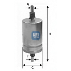 31.591.00 UFI Топливный фильтр