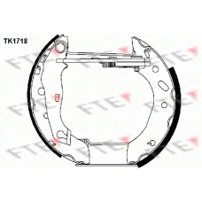 TK1718 FTE Комплект тормозных колодок