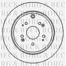 BBD4748 BORG & BECK Тормозной диск