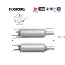 FD5030Q AS Сажевый / частичный фильтр, система выхлопа ОГ