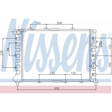 60044 NISSENS Радиатор, охлаждение двигателя