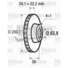 186159 VALEO Тормозной диск