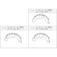 K4709M ASIMCO Комплект тормозных колодок