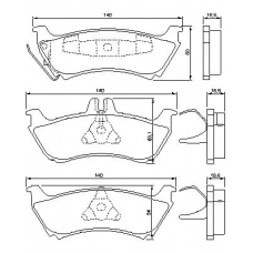 0 986 424 708 BOSCH Комплект тормозных колодок, дисковый тормоз